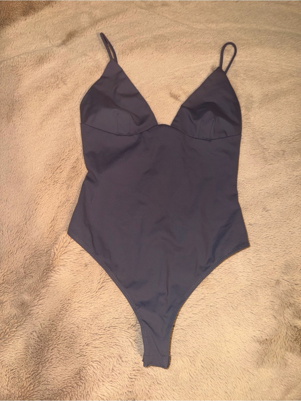 IntimatelyFree people Sleek Grey V-Neck Women’s Bodysuit